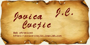 Jovica Cvejić vizit kartica
